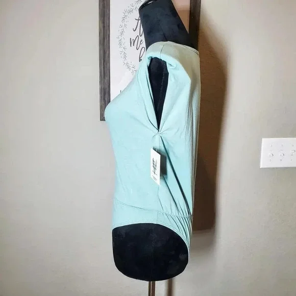 NWT Vibe Sportswear Dus Sage Shoulder Pad Bodysuit Women's Size Large - Picture 8 of 12